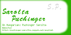 sarolta puchinger business card